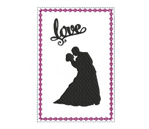 ITH Postkarte - Love Silhouette